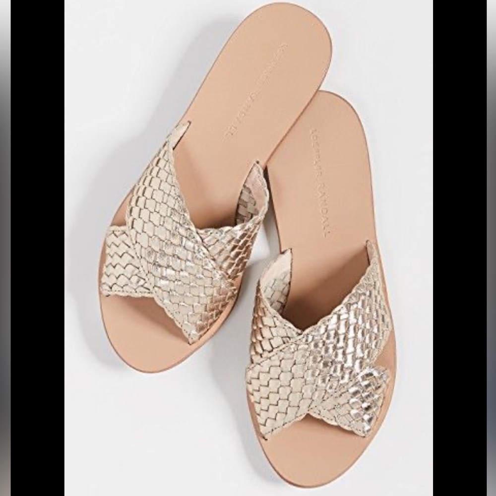 New in box Loeffler Randall champagne colored Women's Sandals, size 9.5.